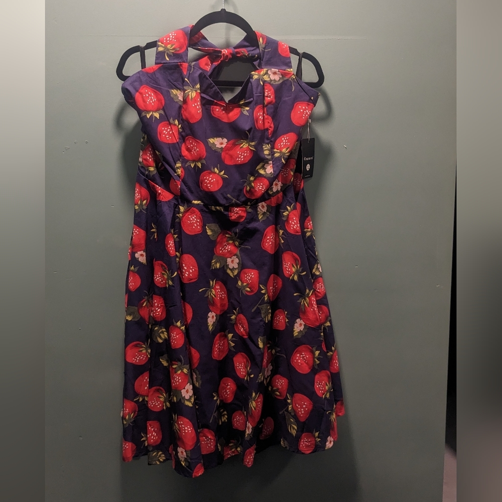 Adorable Strawberry Pin-up Dress